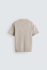PURL KNIT T-SHIRT Pearl Grey - Image 8