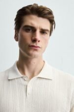 RIBBED KNIT POLO SHIRT - Image 5