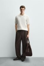 RIBBED KNIT POLO SHIRT - Image 2
