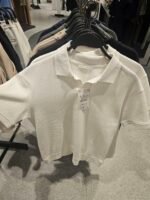 VERTICAL TEXTURE POLO SHIRT Oyster-white - Image 2