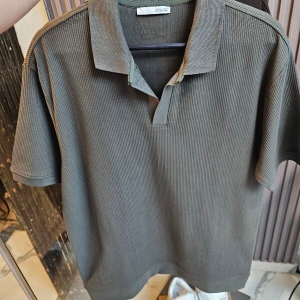 VERTICAL TEXTURE POLO SHIRTS