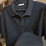 VERTICAL TEXTURE POLO SHIRT