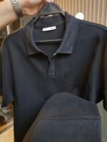 VERTICAL TEXTURE POLO SHIRT